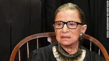 Associate Justice Ruth Bader Ginsburg poses for the official photo at the Supreme Court in Washington, DC on November 30, 2018. (Photo by MANDEL NGAN / AFP)        (Photo credit should read MANDEL NGAN/AFP via Getty Images)