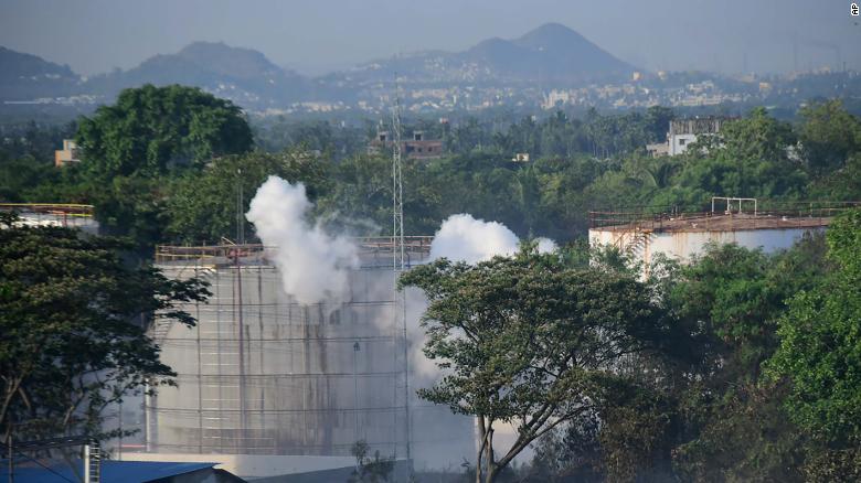 The photos of Thursday&#39;s incident have drawn parallels with the Bhopal gas leak in central India -- one of the world&#39;s worst industrial disasters.