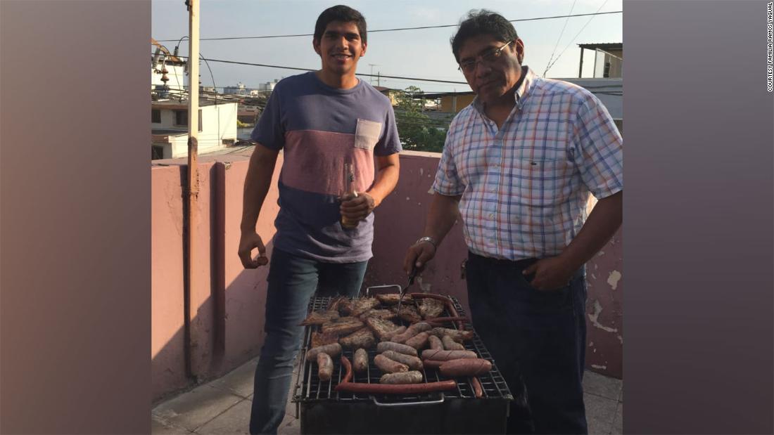 Arturo Ramos with his father Flavio Ramos- March 2019