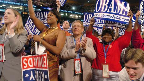 Stiller attends the Democratic National Convention in 2004.