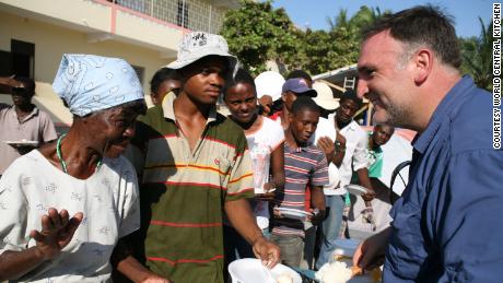 Chef José Andrés in Haiti in 2010. (Courtesy World Central Kitchen)