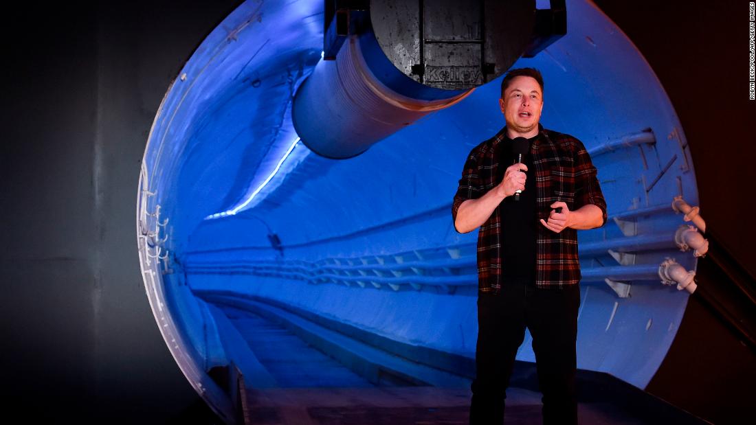 In 2018, Musk &lt;a href=&quot;https://www.cnn.com/2018/12/19/tech/boring-company-tunnel-elon-musk/index.html&quot; target=&quot;_blank&quot;&gt;demonstrates his Boring Company&#39;s first tunnel.&lt;/a&gt; It was built as an experiment in underground transportation, with the aim of providing alternative routes to traffic-jammed streets.