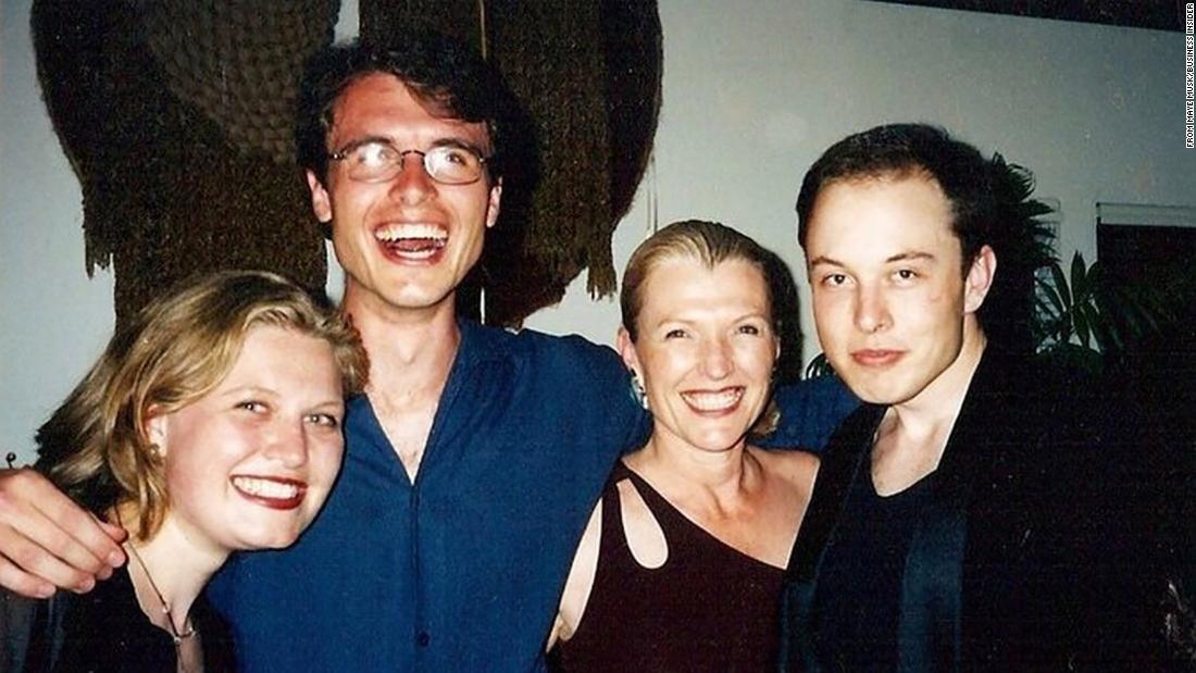 Maye Musk celebrates her 50th birthday party with her children in 1998. With her, from left, are Tosca, Kimbal and Elon. In 1995, Elon Musk co-founded Zip2 Corp., a company that developed online city guides. He would sell it to Compaq in 1999 for $307 million.