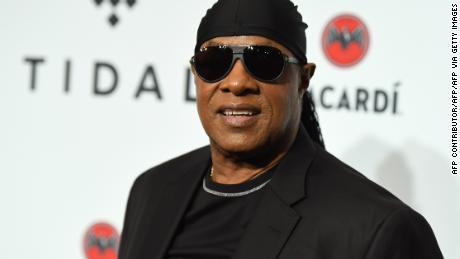 Stevie Wonder, shown here in 2017, has debuted two new songs.   (Photo credit should read ANGELA WEISS/AFP via Getty Images)