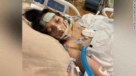 Juliet Daly spent four days on a ventilator at a New Orleans hospital.