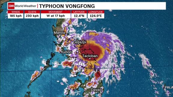 Tens Of Thousands Under Lockdown Evacuate As Typhoon Vongfong Strikes Philippines