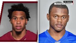 NFL players Baker and Dunbar surrender to police on armed robbery charges, NFL