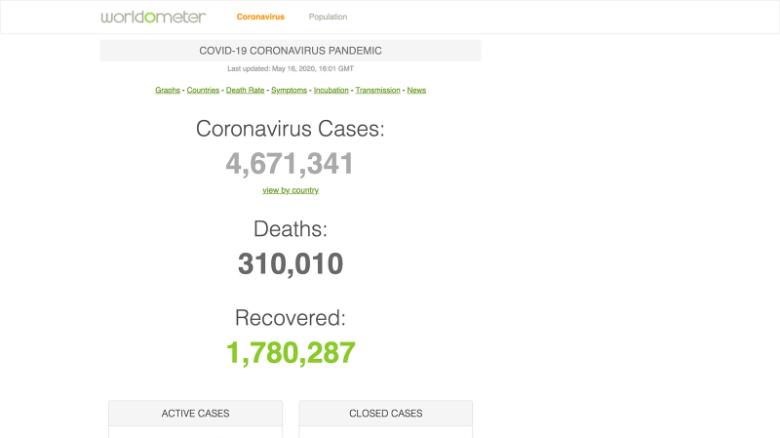 2024 Das Geheimnis Hinter Der Datenaggregationsseite Worldometer   200516120446 Worldometer Coronavirus Stats Screenshot Exlarge 169 