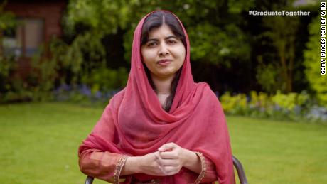 Malala Yousafzai speaks during "Graduate Together: America Honors the High School Class of 2020" on May 16, 2020.