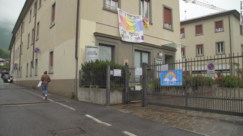 Nembro&#39;s main nursing home, where in the space of just a few weeks many of its residents succumbed to the virus. 