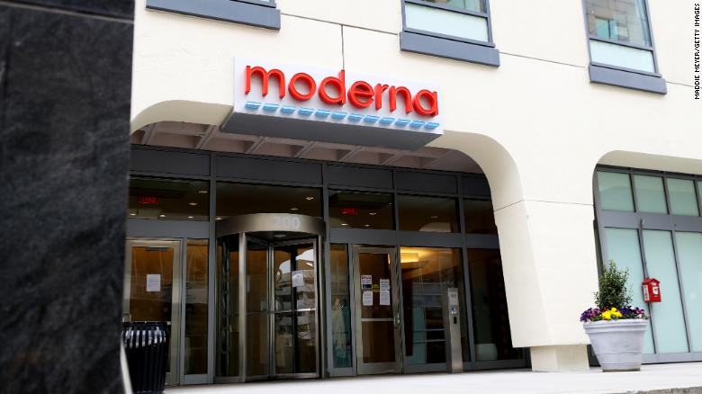 Moderna headquarters in Cambridge, Massachusetts.