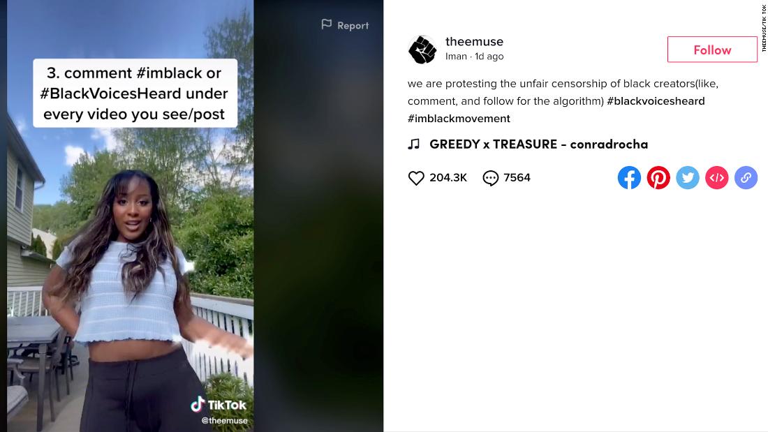 TikTokers stand in solidarity with black creators to protest censorship