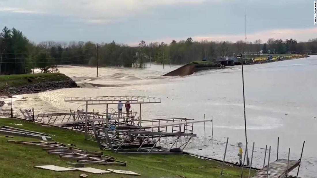 The dam's failure came after days of heavy rain.