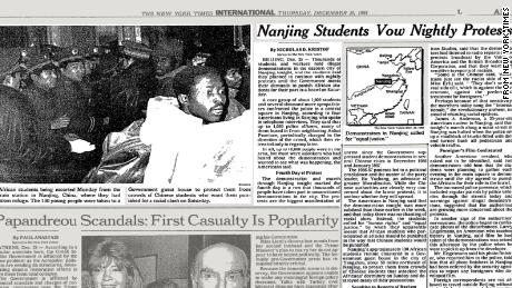 New York Times a raportat despre protestele de noapte din Nanjing, după ce studenții chinezi s-au confruntat cu africanii.