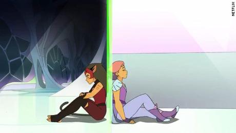 Catra and Glimmer in season five of &quot;She-Ra and the Princesses of Power.&quot; 