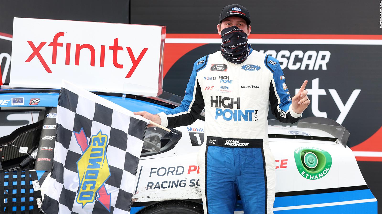 Nascar Driver Chase Briscoe Wins The Xfinity Series Race On The Heels Of Personal Tragedy Cnn 