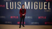 Diego Boneta poses on the red carpet during the &quot;Luis Miguel&quot; premiere at Cinemex Antara on April 17, 2018, in Mexico City.  