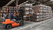 An employee works in the manufacturing of coffins at the Bignotto Funerary Urns Factory, in Cordeiropolis, Sao Paulo state, Brazil, on May 19, 2020, amid the new coronavirus pandemic. - Brazil has seen a record number of coronavirus deaths as the pandemic that has swept across the world begins to hit Latin America with its full force. (Photo by NELSON ALMEIDA / AFP) (Photo by NELSON ALMEIDA/AFP via Getty Images)