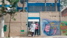 A school in the sprawling favela of Paraisopolis is being used as an isolation center for people with coronavirus.