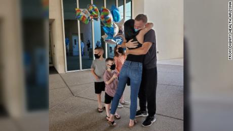Dr. Karl Viddal reunited with his family after nearly two months in the hospital fighting Covid-19.
