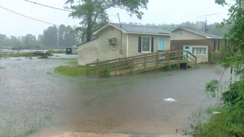 Flooding in Coward, South Carolina, Wednesday.