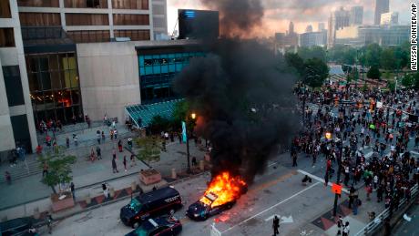 CNN Center in Atlanta damaged during protests