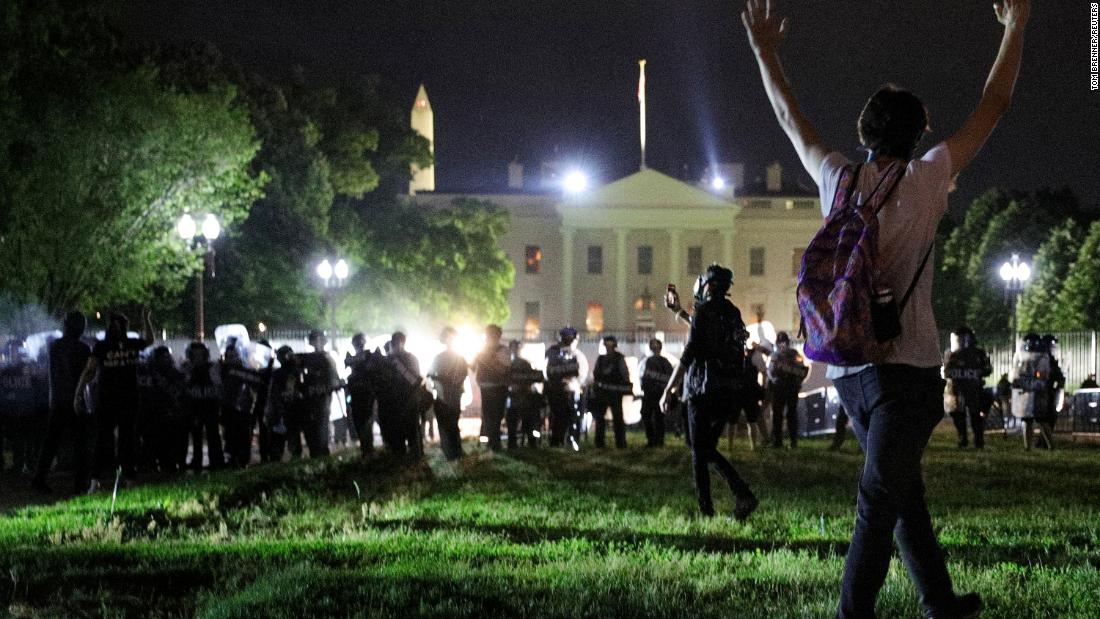 Trump slams White House protesters as 'just there to cause trouble' as DC mayor defends city