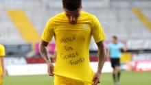 Jadon Sancho was one of several Bundesliga players to protest George Floyd's death.