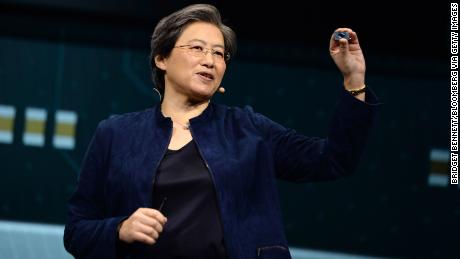 Lisa Su, president and chief executive officer of Advanced Micro Devices Inc. (AMD), presents the AMD Ryzen 4000 series chip during an AMD press event at CES 2020 in Las Vegas, Nevada, U.S., on Monday, Jan. 6, 2020. Every year during the second week of January nearly 200,000 people gather in Las Vegas for the tech industry&#39;s most-maligned, yet well-attended event: the consumer electronics show.