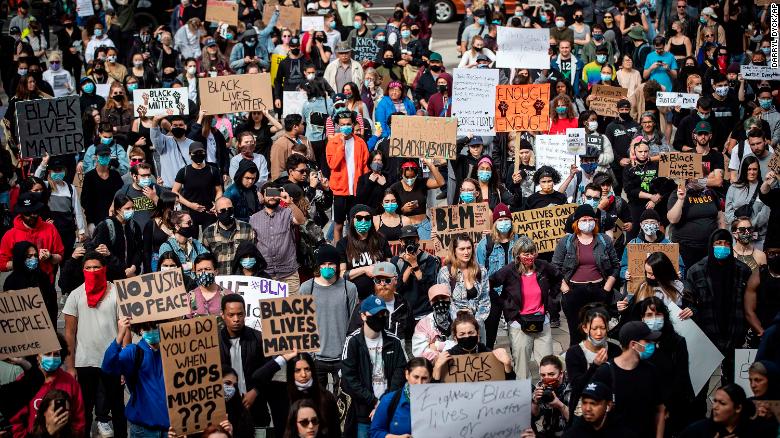 Thousands around the world protest against George Floyd's death in ...