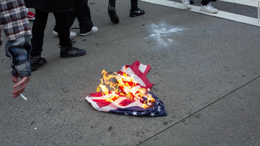 Trump calls for Supreme Court to reconsider flag burning laws