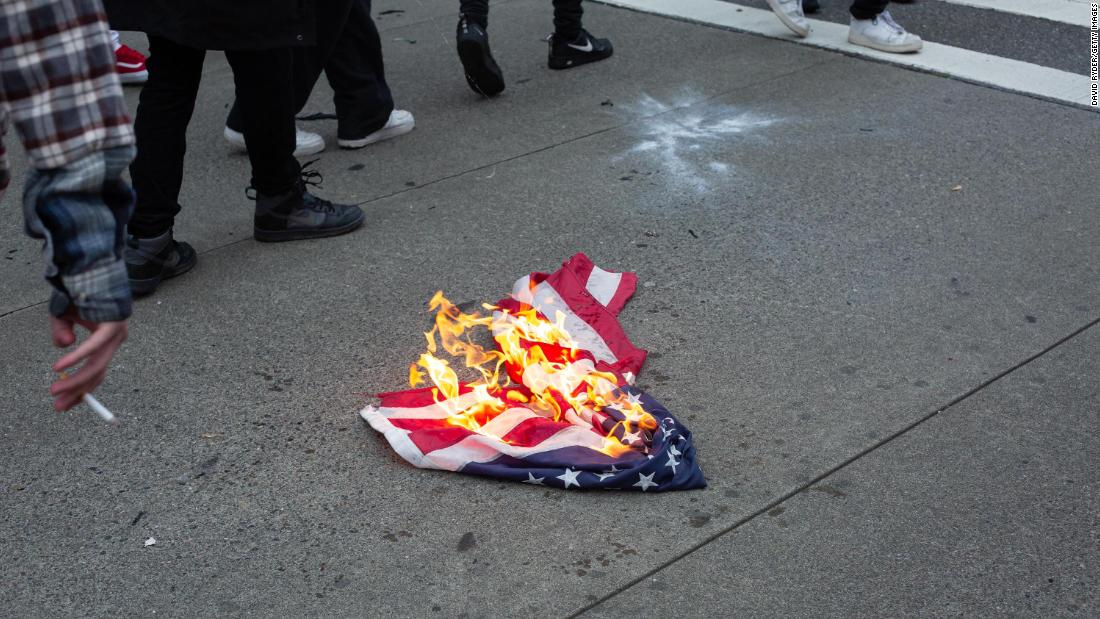 Flag Burning President Donald Trump Calls For Supreme Court To 