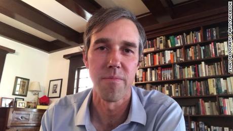 Former US Rep. Beto O&#39;Rourke of Texas, a former presidential candidate, urges voters to attend this week&#39;s virtual Texas Democratic Convention on the state Democratic Party&#39;s Facebook page.