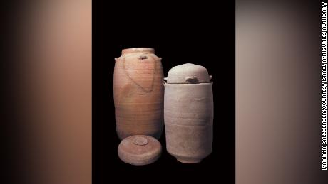 Dead Sea Scroll fragments were found in these clay jars.