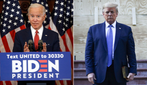 The polls show Biden is a clear favorite 100 days out from an unprecedented election