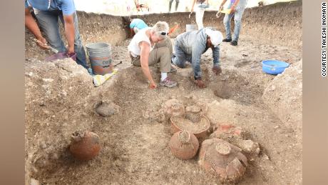 As well as mapping Aguada Fenix from the sky, the team also excavated the site, discovering ceramic vessels and other objects.