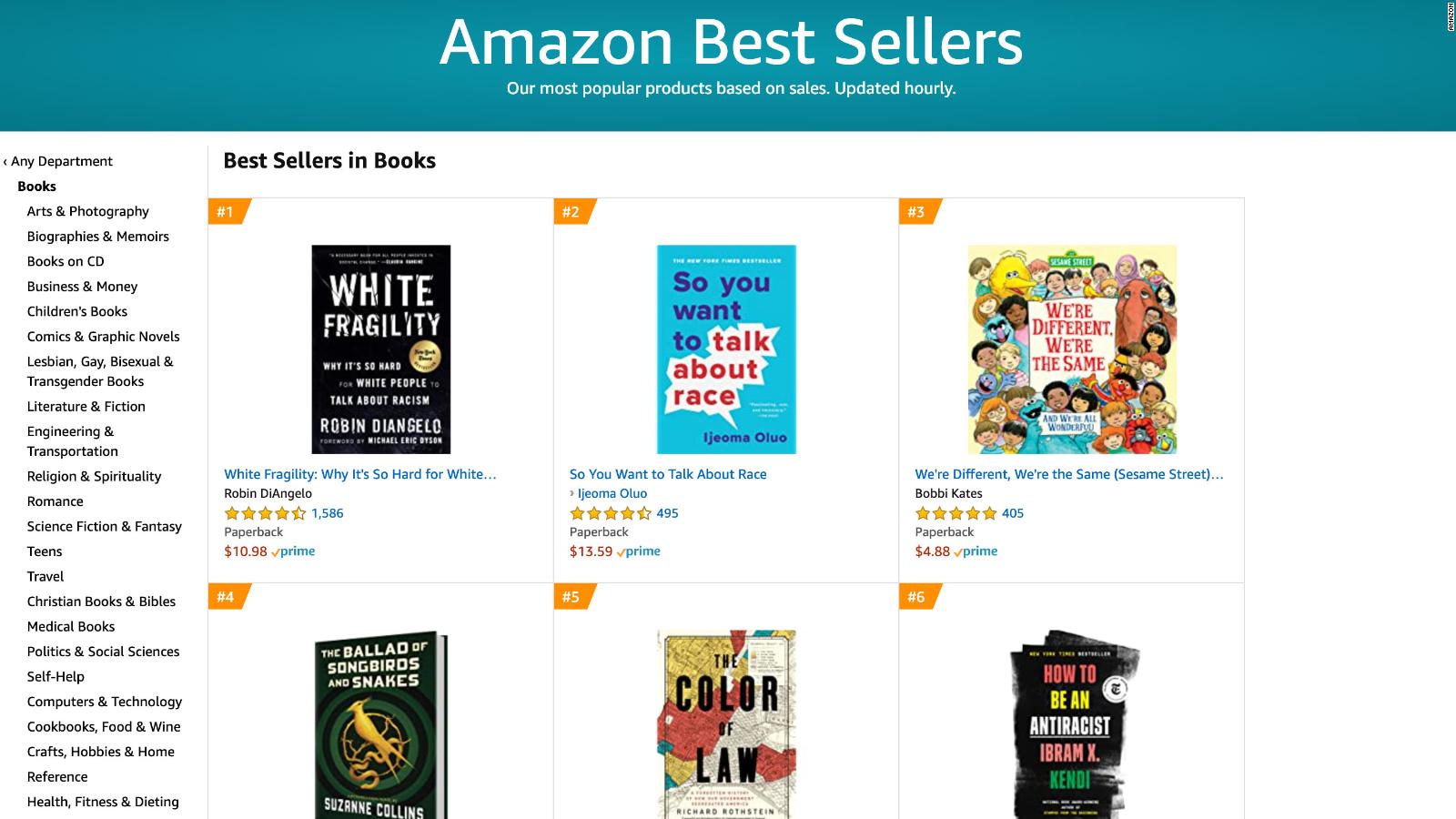 Amazon's best sellers list is dominated almost entirely by books on