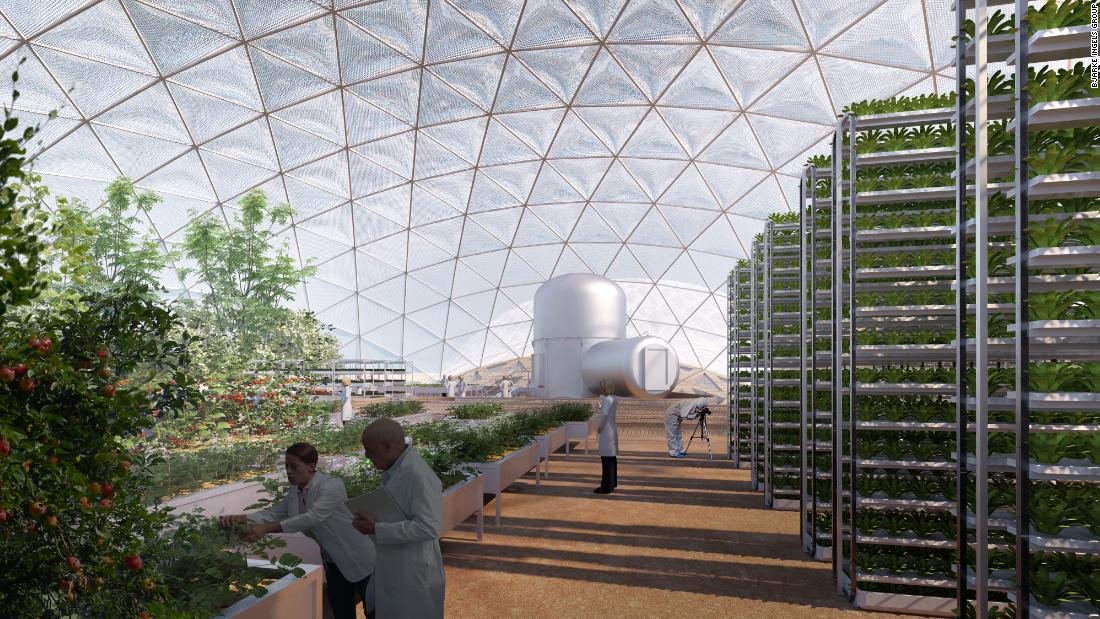 BIG&#39;s design for the Earth-bound Science City sets aside areas for research into living on Mars, including growing food on the red planet.