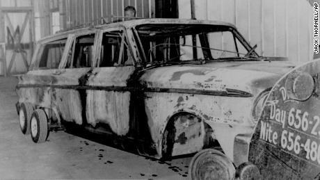 Investigators locked up the charred station wagon three civil rights activists who went missing during the 1964 Freedom Summer Project in Mississippi.