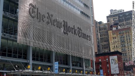 10 September 2019, US, New York: Building of the New York Times newspaper publishing house. Photo: Alexandra Schuler/dpa (Photo by Alexandra Schuler/picture alliance via Getty Images)