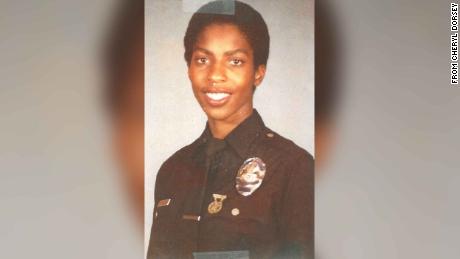 Cheryl Dorsey when she was a rookie police officer for the LAPD back in the &#39;80s.