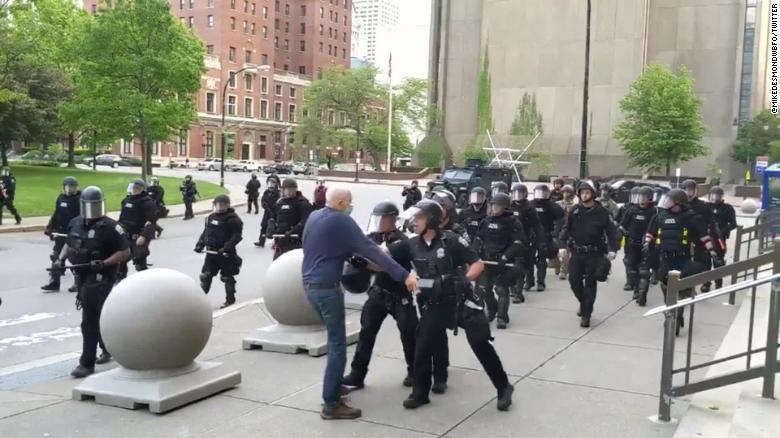 Grand jury dismisses felony assault charges against 2 Buffalo police officers who pushed 75-year-old protester to the ground