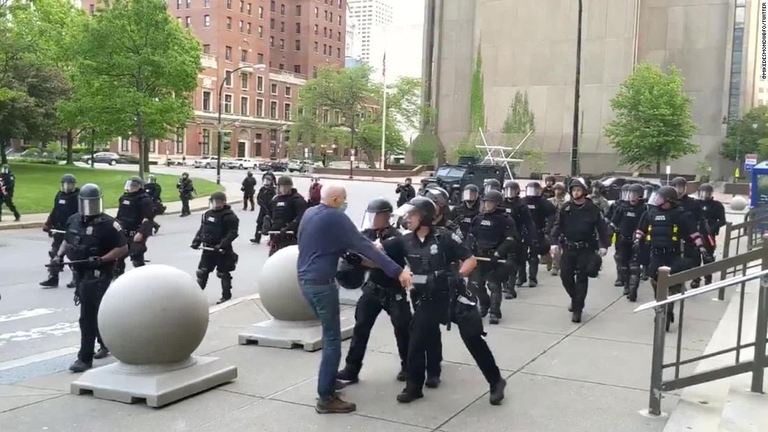 Martin Gugino, 75, a protester pushed by the Buffalo police, opens a case against the city, mayor and police