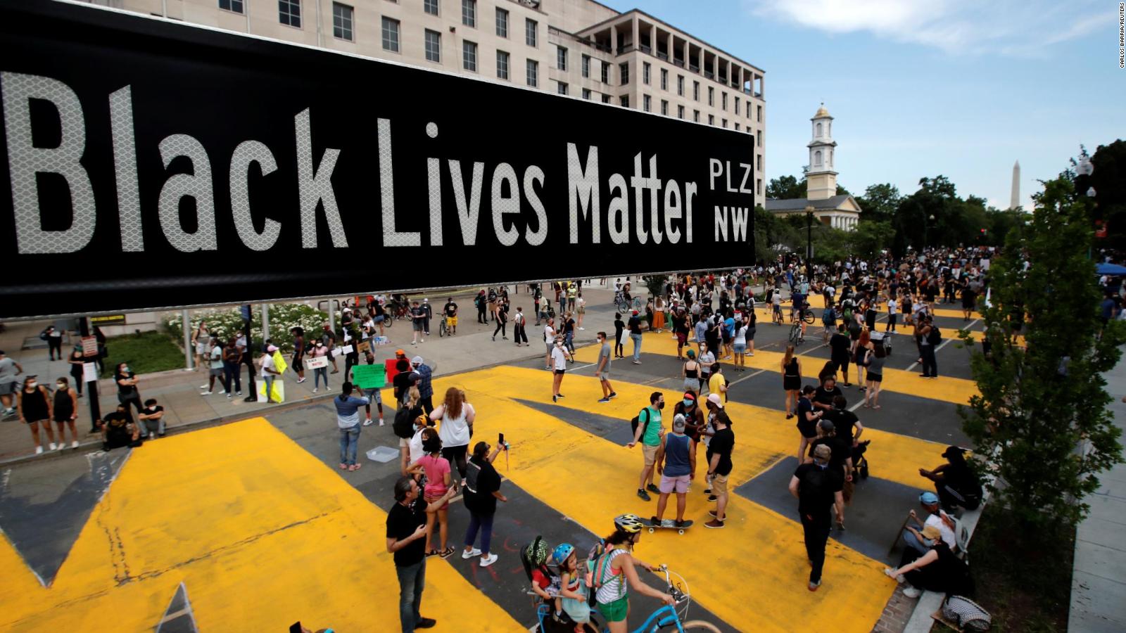 Washington's New Black Lives Matter Street Mural Is Captured On ...