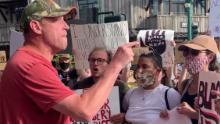 He showed up angry at a Black Lives Matter protest. She showed how to ...