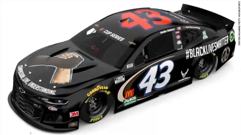 NASCAR driver to race with Black Lives Matter themed car