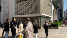 Shoppers lining up to enter a Louis Vuitton boutique in Seoul in May. &quot;South Korea is almost mirroring what&#39;s happening in China,&quot; said Fflur Roberts, an analyst at Euromonitor.