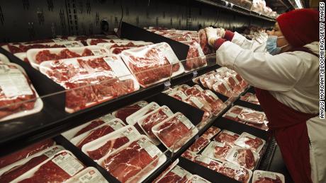 Beef was more expensive for consumers in May. 