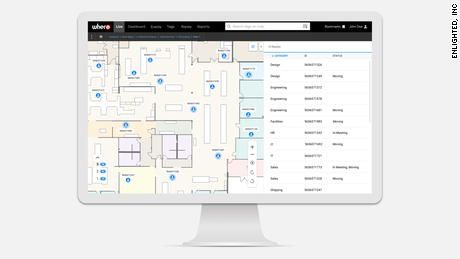 By using sensors, Enlighted can provide employee location and digital contact tracing 