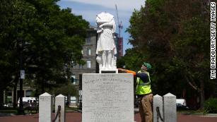 Statues of Christopher Columbus are being dismounted across the country